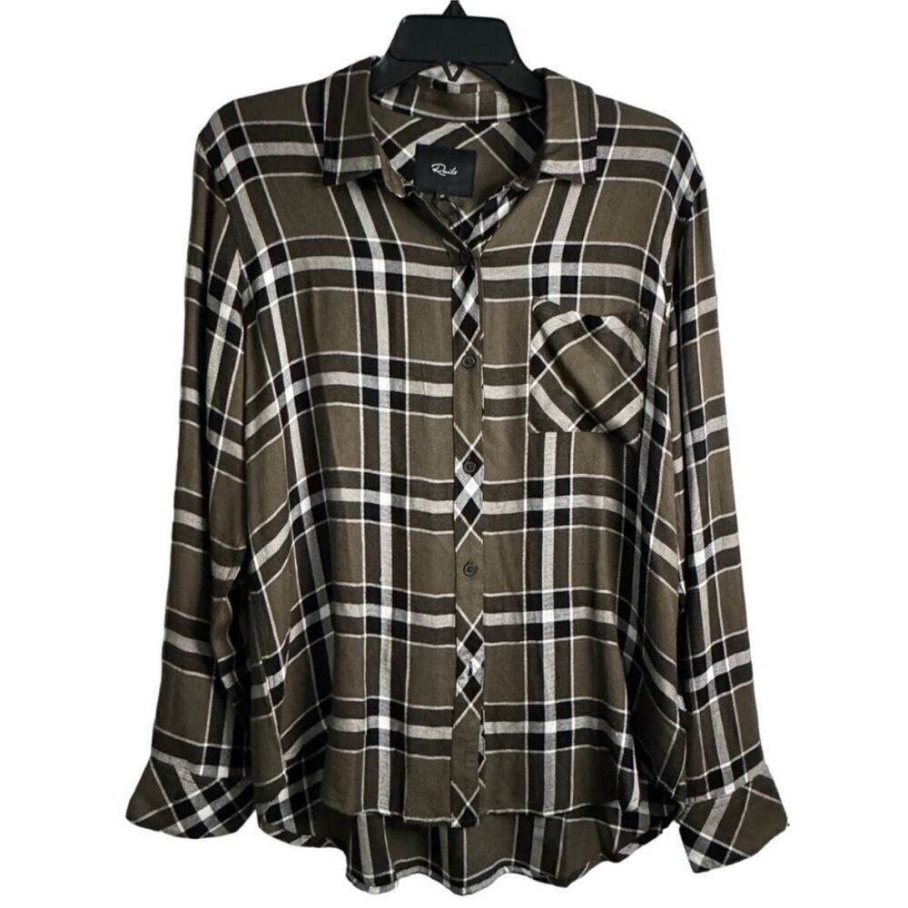 RAILS NWT Hunter Plaid Button Down in Kalamata Bl… - image 5